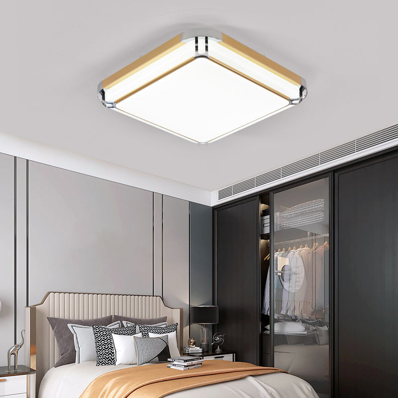 Plafonnier LED en aluminium de style moderne, plafonnier de salon avec 1 lumière