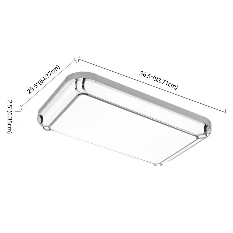 Plafonnier LED en aluminium de style moderne, plafonnier de salon avec 1 lumière