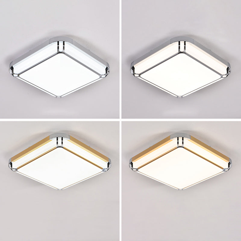 Plafonnier LED en aluminium de style moderne, plafonnier de salon avec 1 lumière