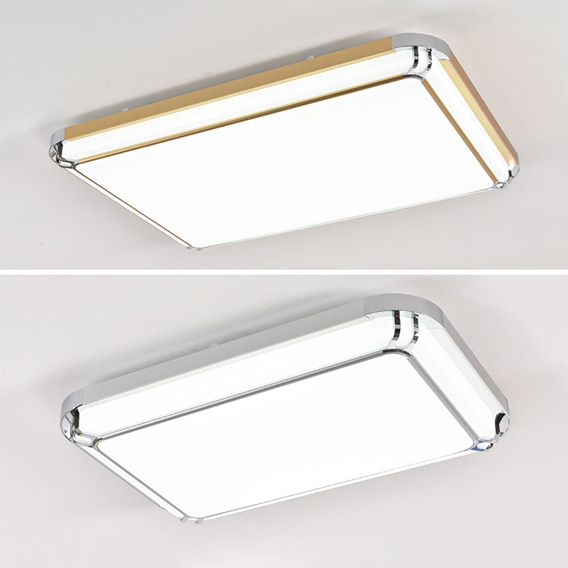 Plafonnier LED en aluminium de style moderne, plafonnier de salon avec 1 lumière