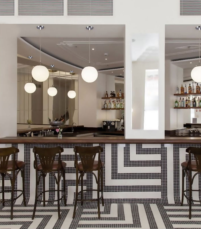 Chrome Finish Spherical Hanging Light Minimalist 1 Head White Glass Pendant for Dinner