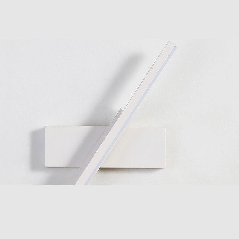 Moderne minimalistische stijl lineaire wandgemonteerde verlichtingsbeveiliging metaal 1 lichte wandwanden voor slaapkamer