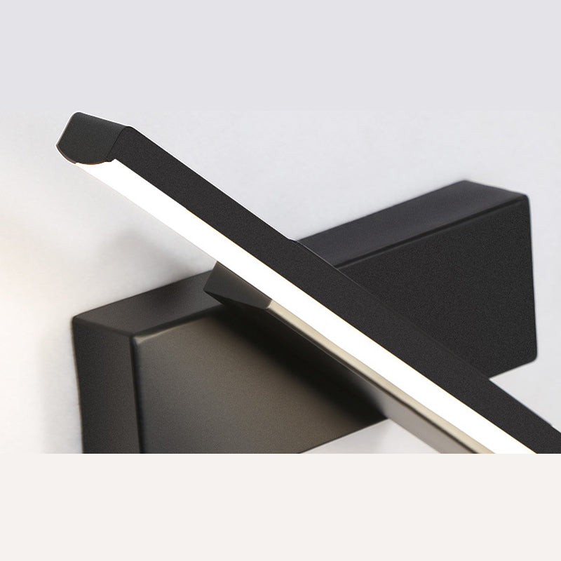 Moderne minimalistische stijl lineaire wandgemonteerde verlichtingsbeveiliging metaal 1 lichte wandwanden voor slaapkamer