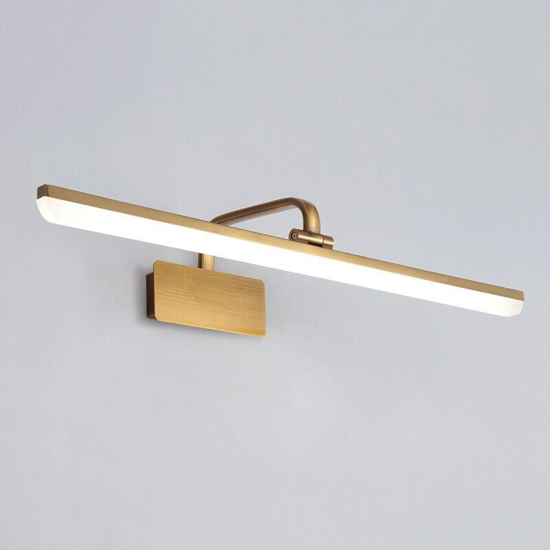 Modern Minimalist Style Linear Vanity Wall Light Fixtures Metal Vanity Lamp for Toilet