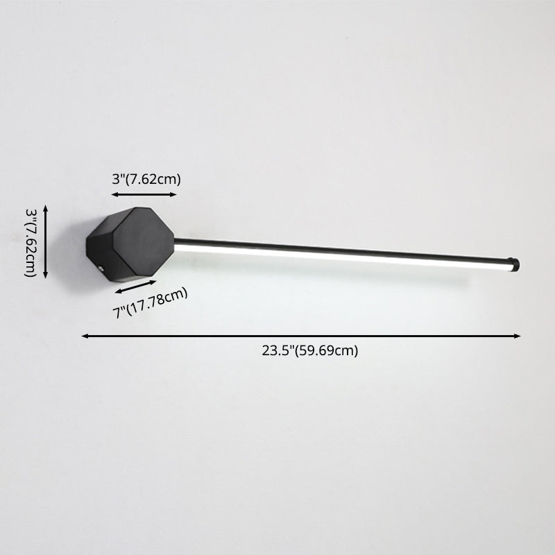 Modern Minimalist Style Linear Vanity Sconce Lights Metal 1 Light Bar Light