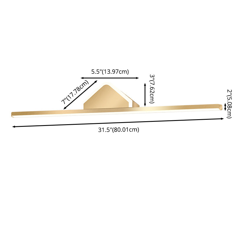 Moderne minimalistische stijl lineaire ijdelheid SCONCE Lights Metal Bar Light voor toilet