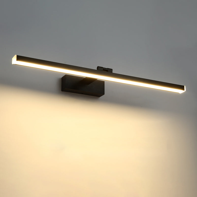 Modern Minimalist Style Linear Wall Mounted Vanity Lights Metal Vanity Sconce for Toilet