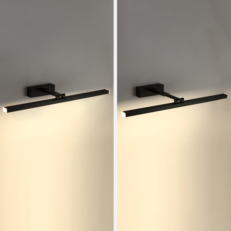 Modern Minimalist Style Linear Wall Mounted Vanity Lights Metal Vanity Sconce for Toilet