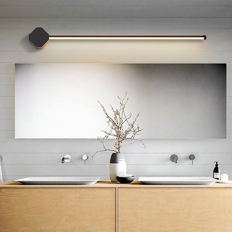 Modern Minimalist Style Linear Vanity Sconce Lights Metal 1 Light Bar Light
