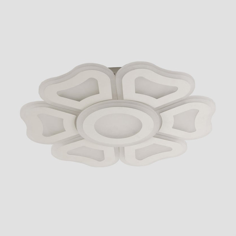 Bloemslaapkamer plafondmontage licht acryl moderne LED-inbouwlamp in wit licht