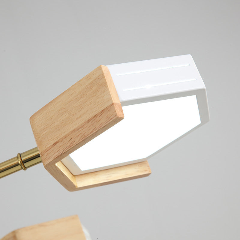 Gold Hexagon Anhänger Beleuchtung zeitgenössisches Metall 6/8 Lichter Gold Deckenkraut, warmes/weißes Licht