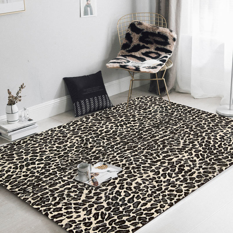 Color Mixed Home Decoration Carpet Bionic Animals Texture Printed Area Rug Polyester with Non-Slip Backing Rug