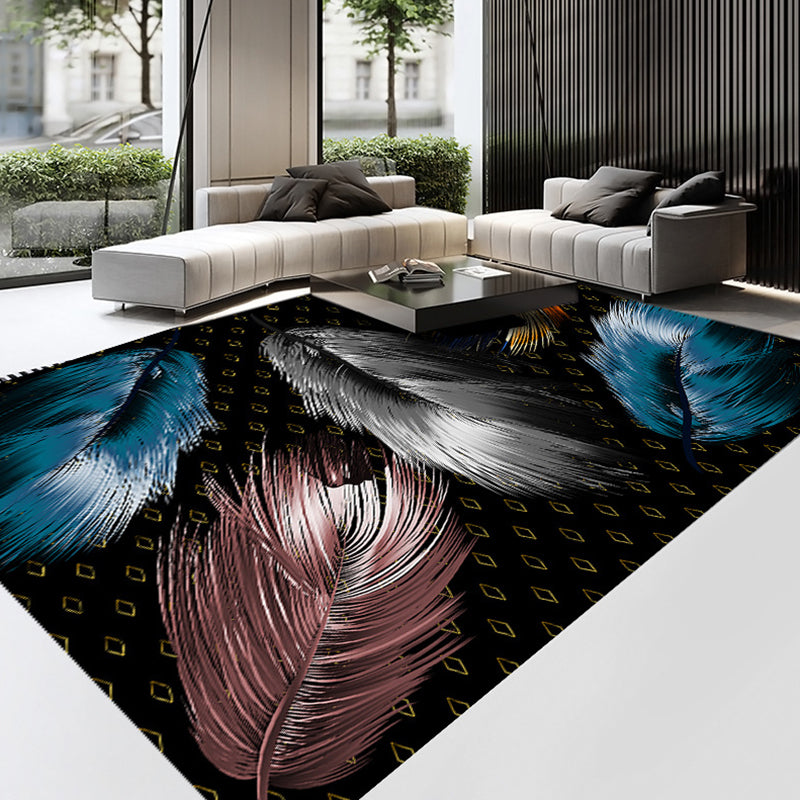 Gorgeous Animal Pattern Area Rug Modern Stylish Polyester Indoor Carpet Anti-Slip Backing Carpet for Home Decoration