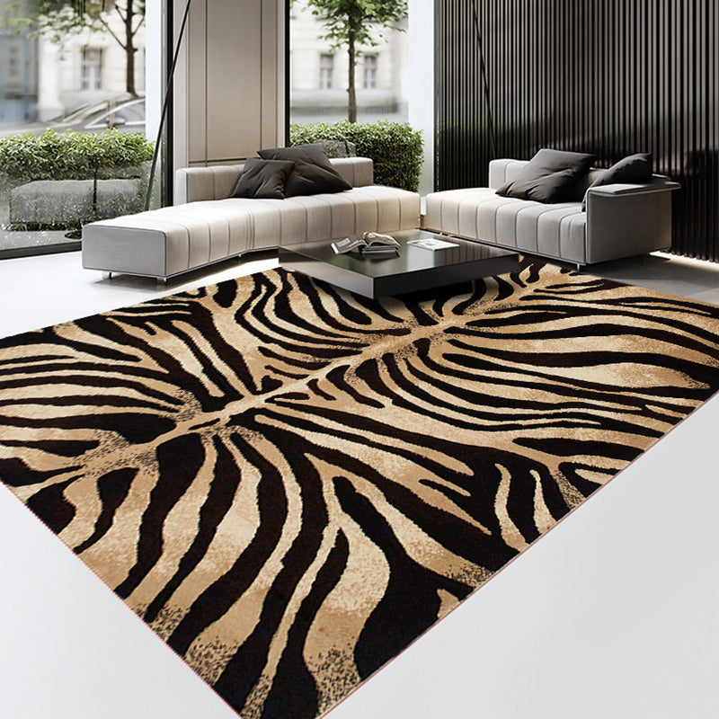 Gorgeous Animal Pattern Area Rug Modern Stylish Polyester Indoor Carpet Anti-Slip Backing Carpet for Home Decoration