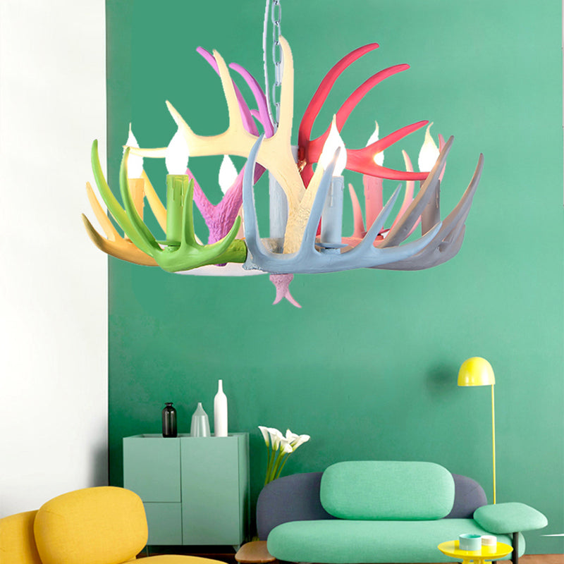 Traditionnaire d'éclairage de lustre en résine de lutte contre la résine de 16 "/ 23"