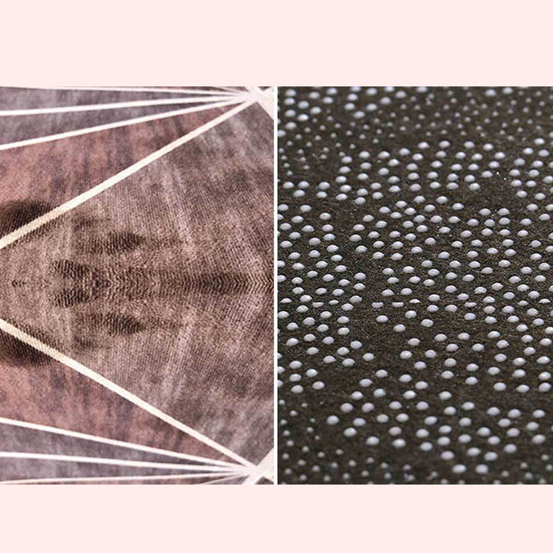 Trendy Feather Printed Area Rug Nordic Simple Polyester Carpet Non-Slip Backing Rug for Home Decoration