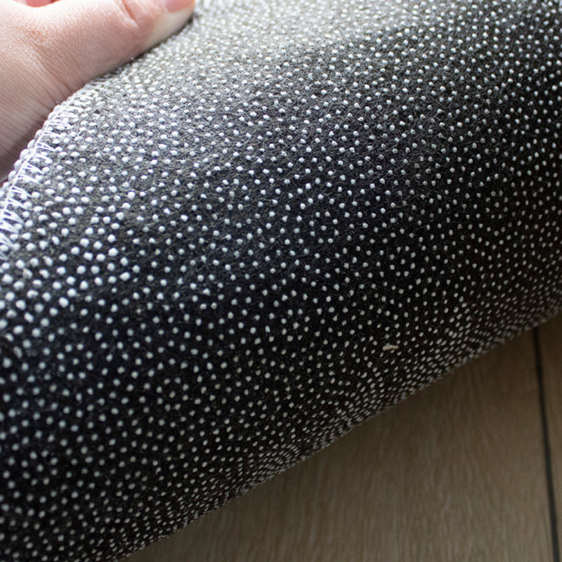 Trendy Modern Rug With Feather and Floral Print Creative Rectangle Carpet Polyester Anti-Slip Backing Rug for Living Room