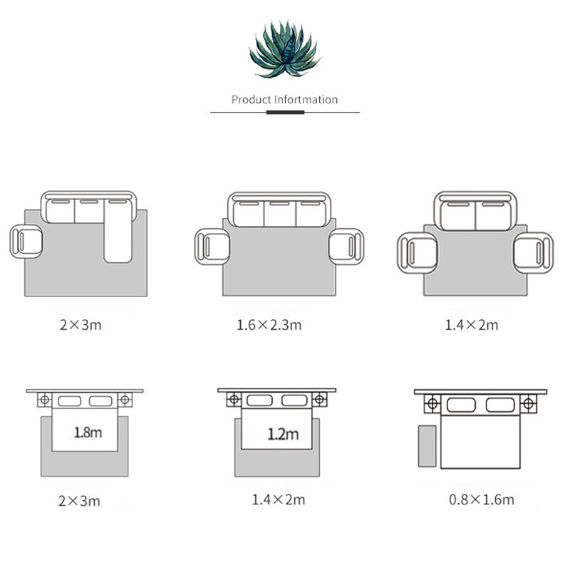 Grey Tone Vintage Area Rug Polyester Leaves Print Rug Non-Slip Backing Indoor Rug for Living Room