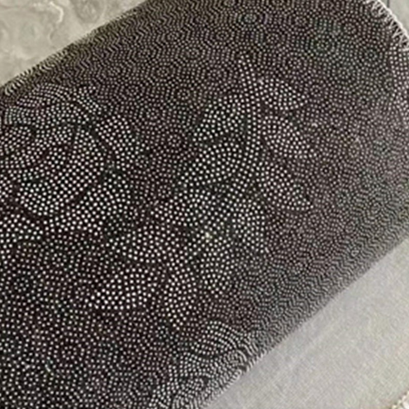 Round Flower Print Indoor Rug Contemporary High-end Carpet Polyester Anti-Slip Backing Carpet for Living Room