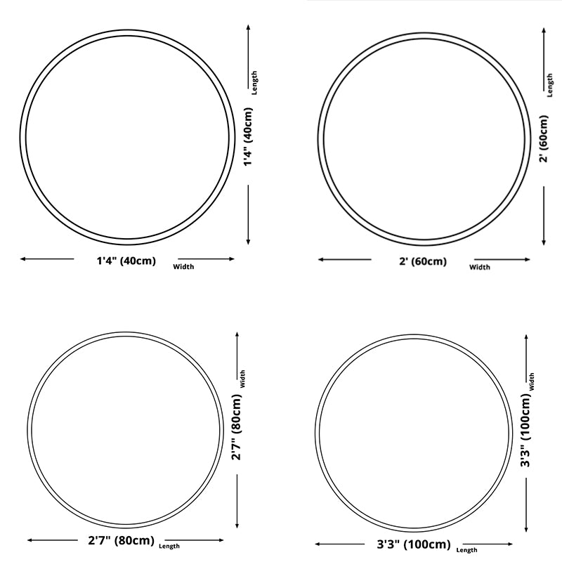 Fresh Modern Round Rug Simplicity Floral Print Rug Polyester Non-Slip Backing Rug for Home Decor