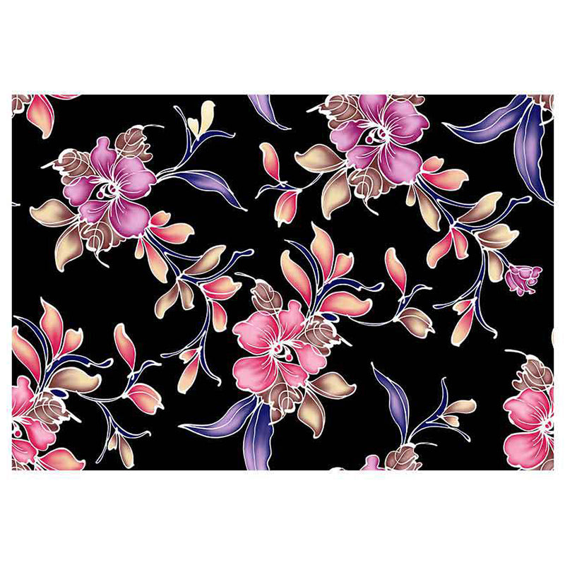 Colorful Floral Print Rug Modern Stylish Polyester Rectangle Friendly Washable Carpet for Home Decoration