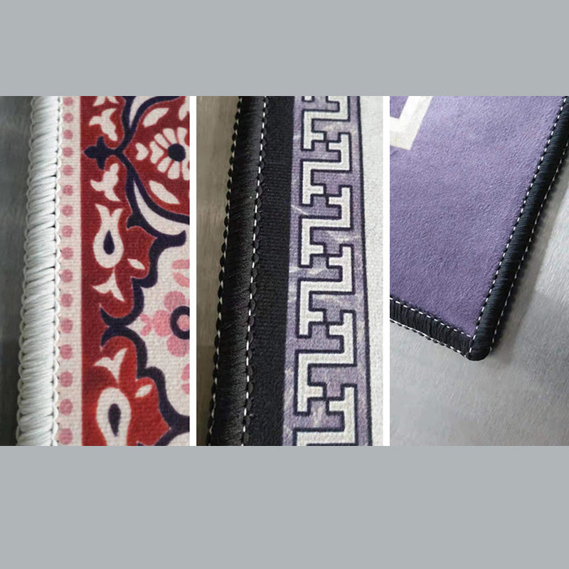 Bunter Blumendruck-Teppich, moderner, stilvoller, rechteckiger, waschbarer Polyester-Teppich für die Inneneinrichtung