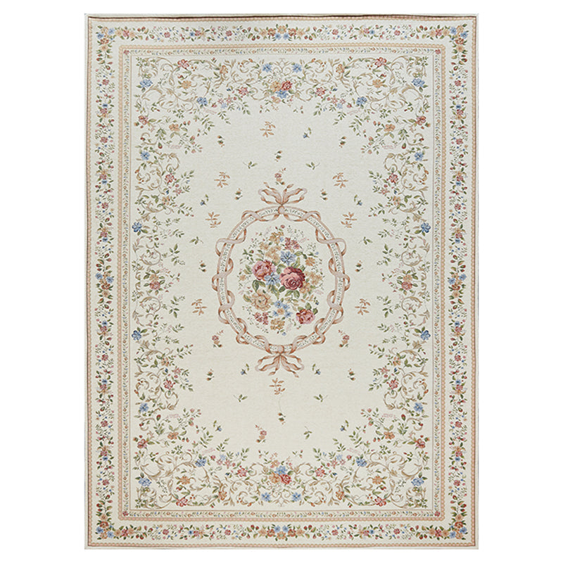 Einfache helle Farbe Abgelöster Teppich Polyester Blumenmuster Fläche Teppich nicht rutschfest