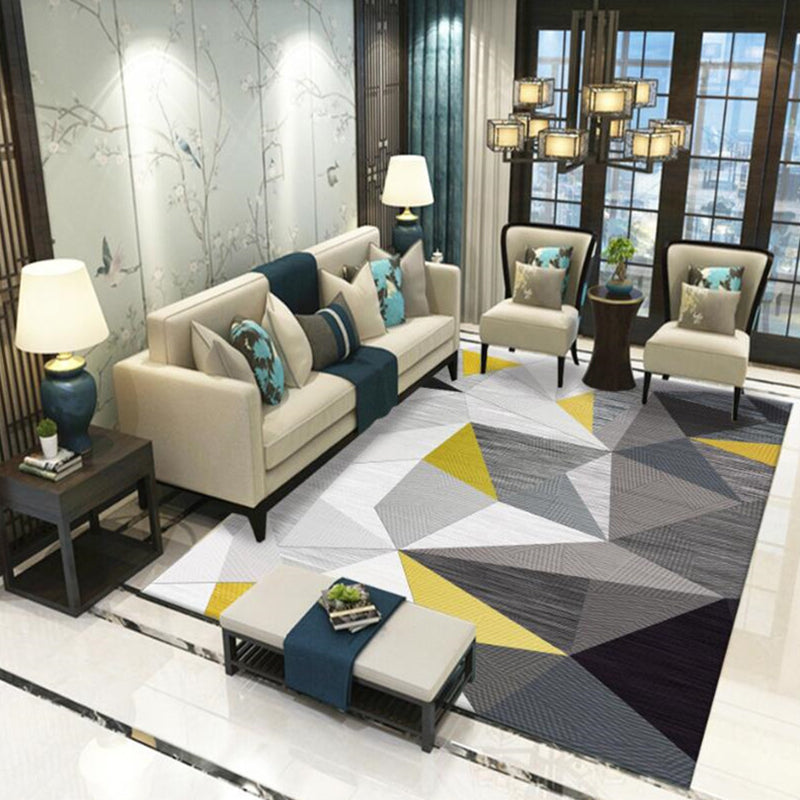 Zeitgenössischer Bereich Teppich Polyester Grafik Teppich nicht rutschfestem Teppich für Wohnzimmer