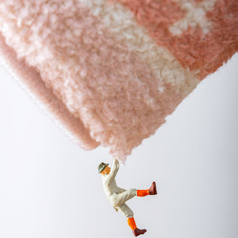 Multi-Color Geometry Area Rug Trendy Striped Carpet Polyester Friendly Washable Area Rug for Bedroom