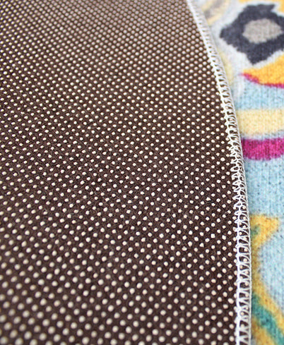 Mehrfarbiger Vintage-Teppich aus Polyester mit ethnischem Muster für den Innenbereich, rutschfester Teppich für das Wohnzimmer