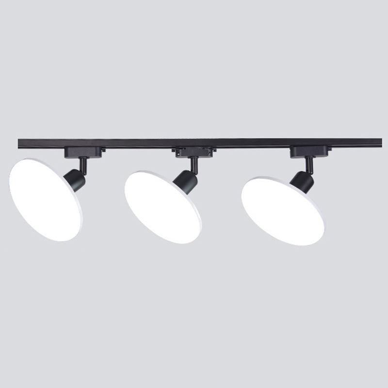 Wrought Iron Track Lighting New Modern Linear Ceiling Mounted Lamp with 3 Spotlights