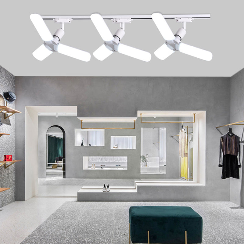 Wrought Iron Track Lighting New Modern Linear Ceiling Mounted Lamp with 3 Spotlights