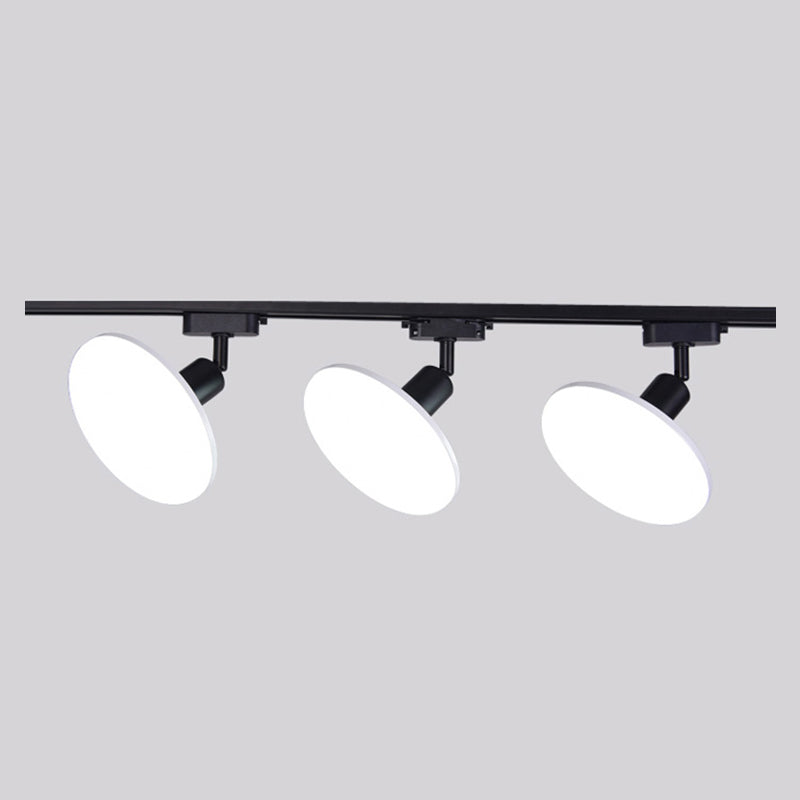 Wrought Iron Track Lighting New Modern Linear Ceiling Mounted Lamp with 3 Spotlights