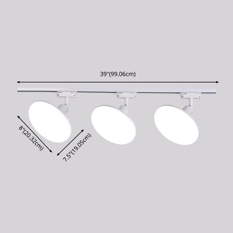 Wrought Iron Track Lighting New Modern Linear Ceiling Mounted Lamp with 3 Spotlights