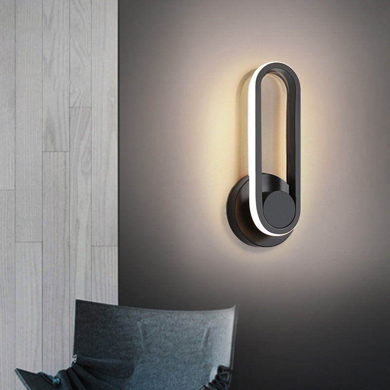 Modern Minimalist Style Linear Wall Mounted Lights Metal Wall Lamps for Living Room