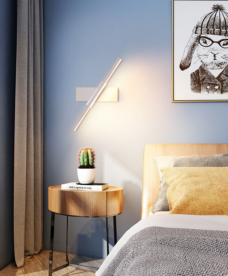 Modern Minimalist Style Linear Wall Mounted Lights Metal Wall Lamps for Living Room