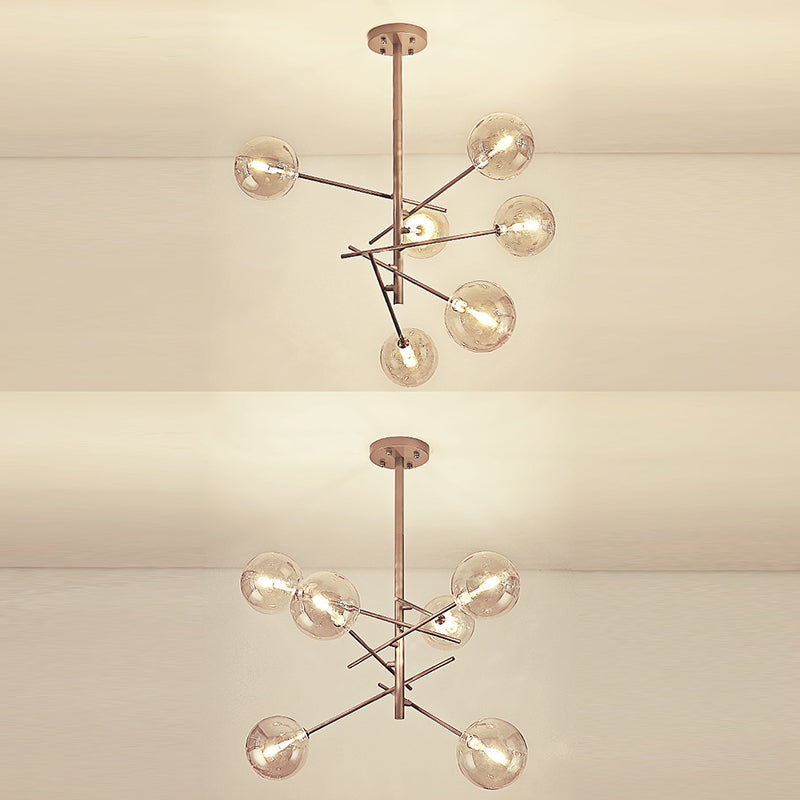 Lampada lampadario di vetro molecolare Minimalismo lampadario oro lampadario