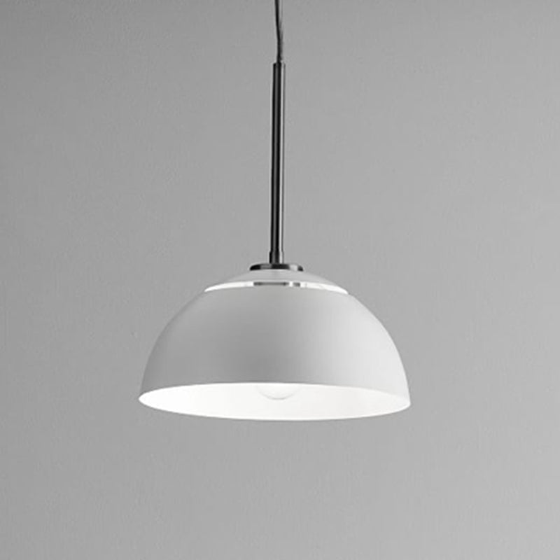 Makkaron gewölbter Anhänger Lampe Metall 1 Glühbirne Esszimmer -Federung mit Entlüftungsdesign