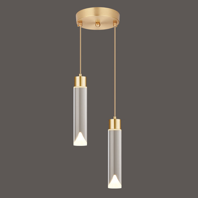 K9 Crystal Cylindric Pendant Lighting Simplicity Finis Finis Finis Plafond