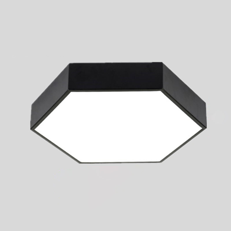Geometric 1-Light LED Flush Light New Modern Iron Flush Mount Ceiling Light Fixtures
