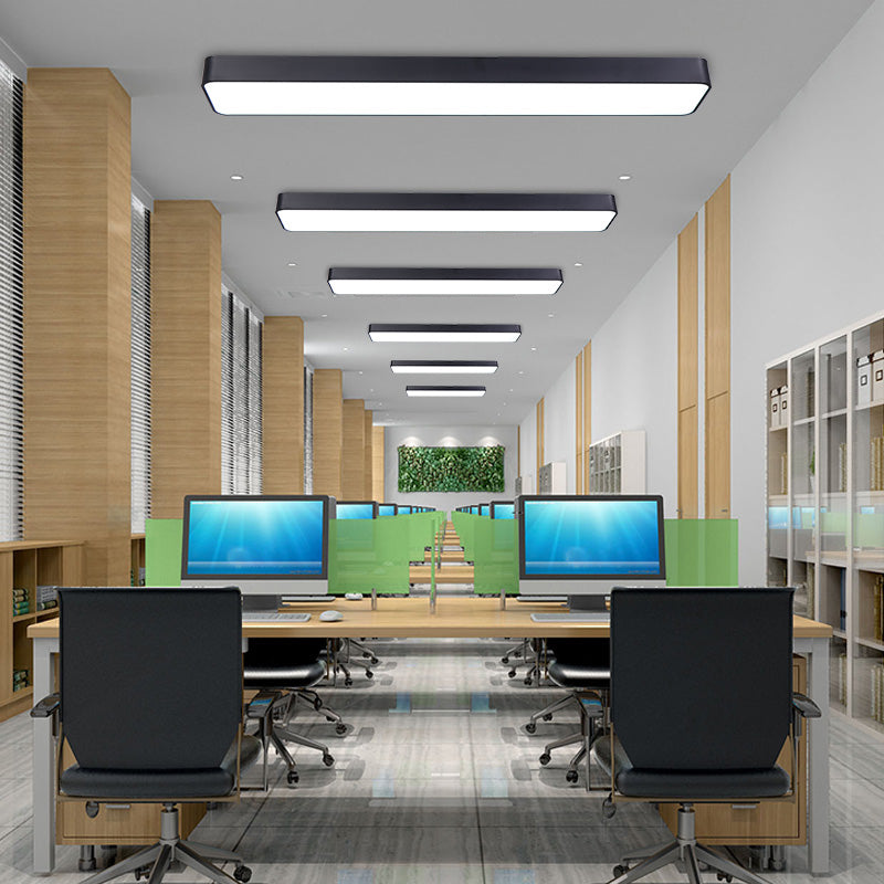 Modern Style Acrylic LED Flush Light Office Ceiling Mounted Light with 1 Light