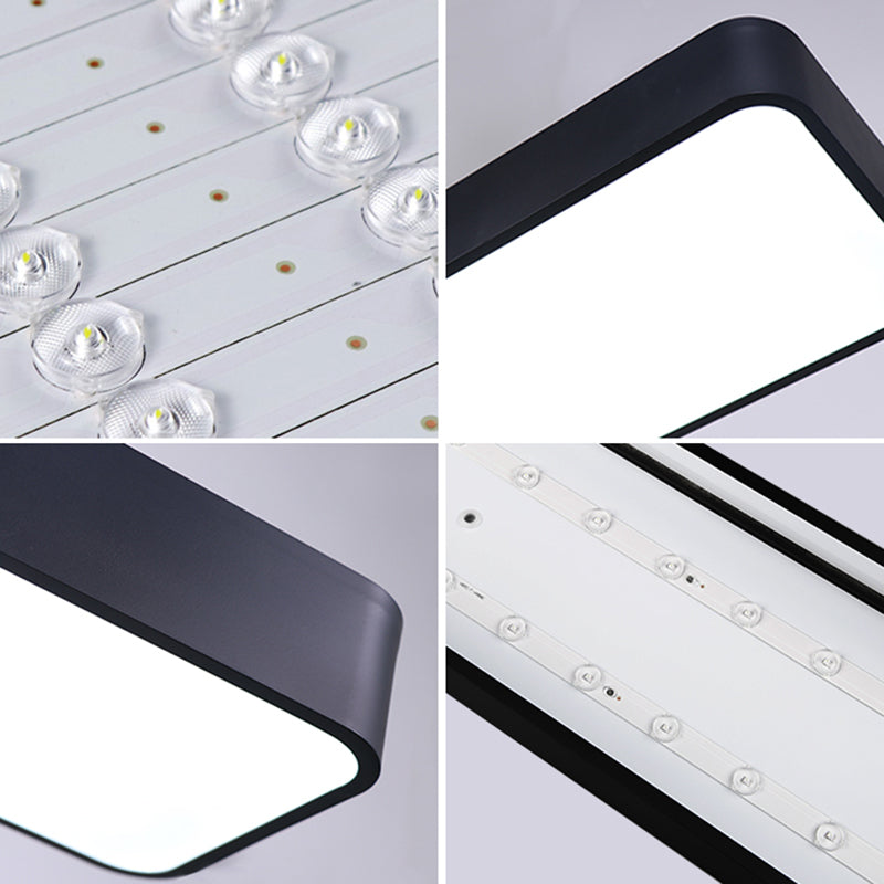 Modern Style Acrylic LED Flush Light Office Ceiling Mounted Light with 1 Light