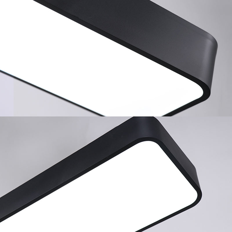 Modern Style Acrylic LED Flush Light Office Ceiling Mounted Light with 1 Light
