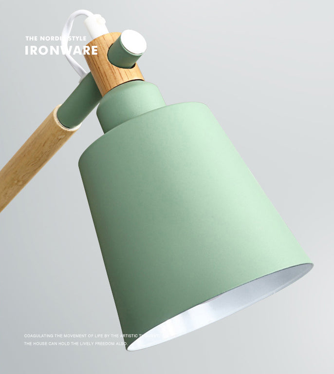 Wooden Sputnik Pendant Light in Nordic Style Wrought Iron Macaron Chandelier for Dining Room