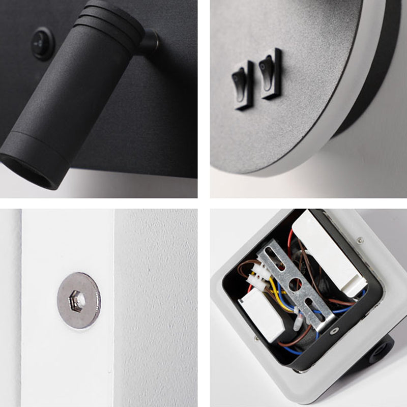 Modern Minimalist Style Wall Mount Light Metal 2 Lights Wall Sconces