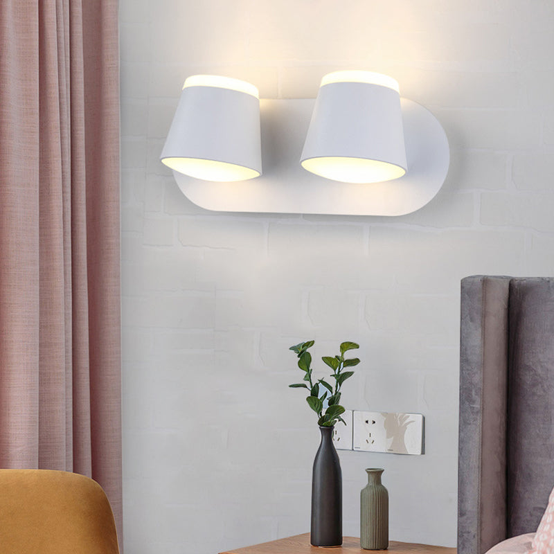 Modern Minimalist Style Half Cylinder Wall Light Sconces Acrylic Wall Lighting for Living Room