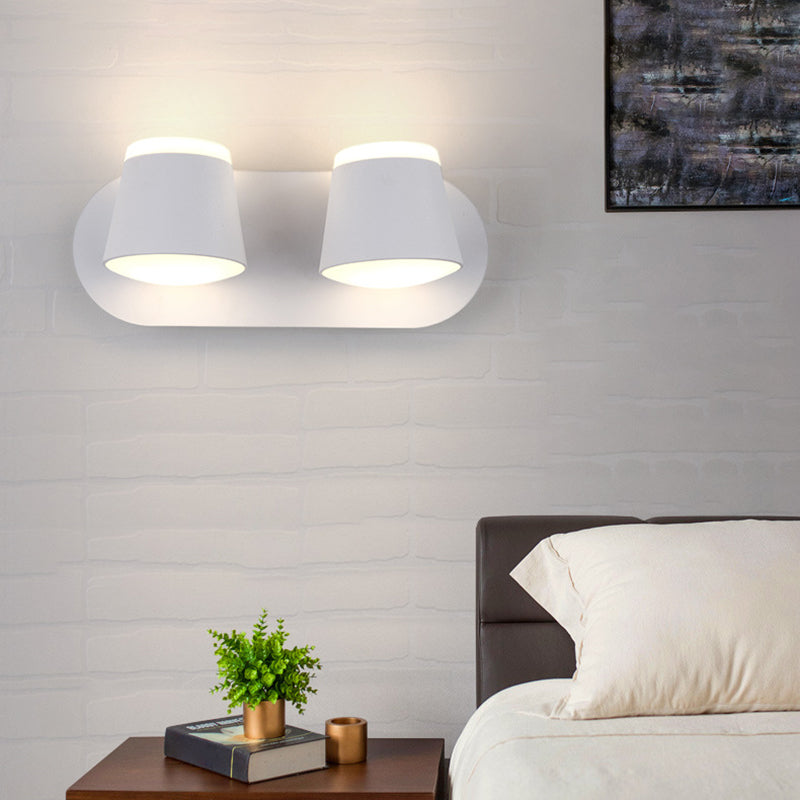 Modern Minimalist Style Half Cylinder Wall Light Sconces Acrylic Wall Lighting for Living Room
