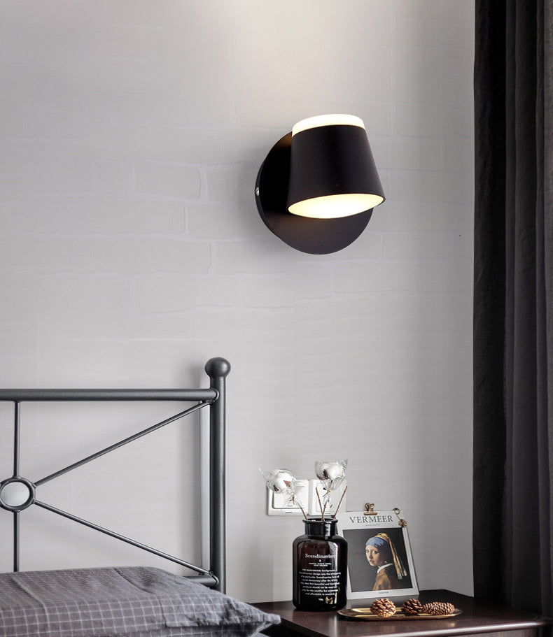 Modern Minimalist Style Half Cylinder Wall Light Sconces Acrylic Wall Lighting for Living Room