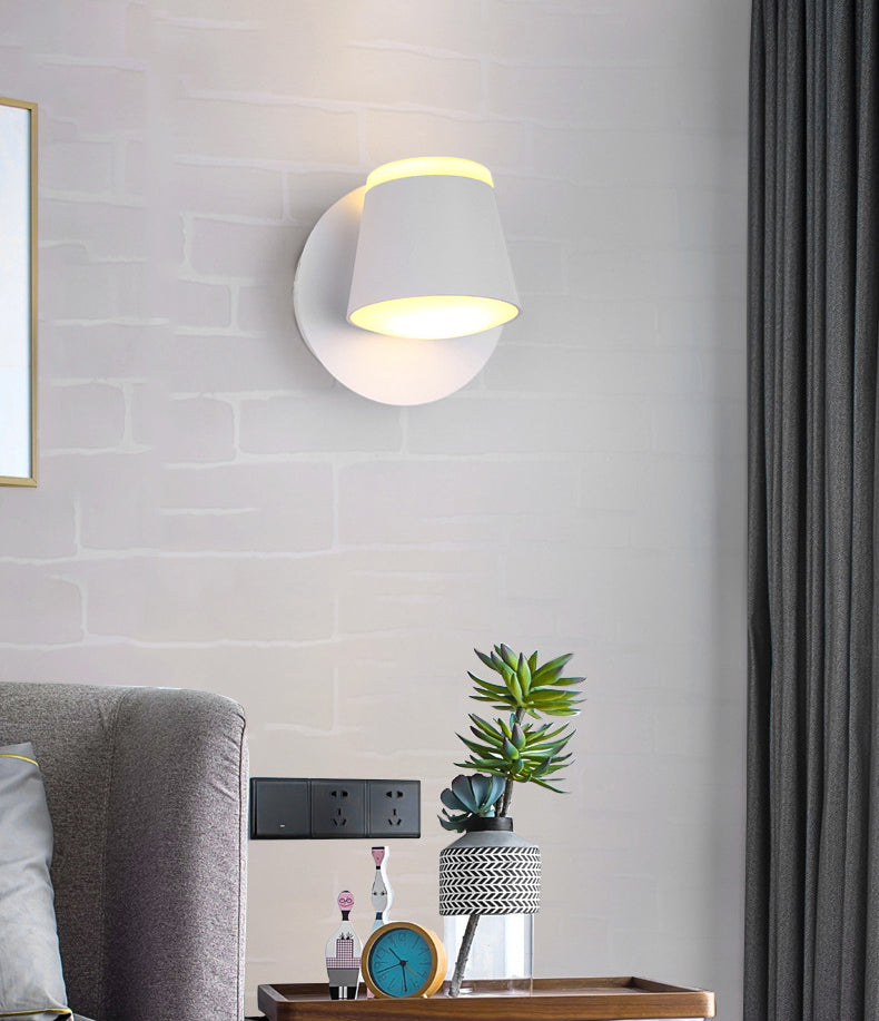 Modern Minimalist Style Half Cylinder Wall Light Sconces Acrylic Wall Lighting for Living Room