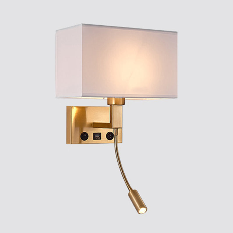 Lámpara de lectura LED de 20.5 pulgadas de altura Lámpara de lectura ajustable Lámpara de pared nórdica en latón